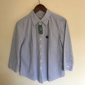 NWT L.L. Bean Seersucker Shirt